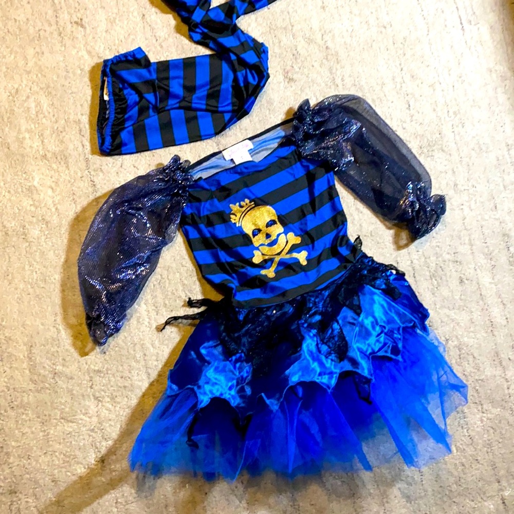 Blue glitter princess pirate princess paradise